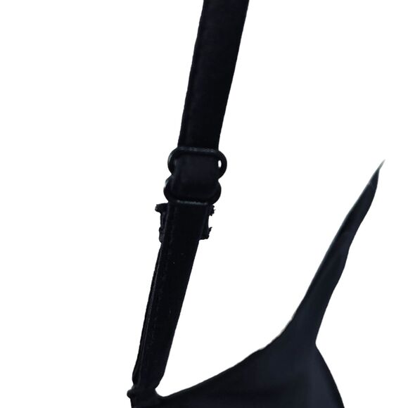 NBD Black Deep V-Neck Sexy Mini‎ Cocktail Slip Dress w Pockets NWT Size S - Picture 6 of 9